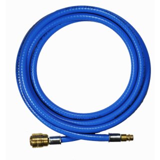 Druckluftschlauch flexibel, mit Gewebe, komplett mit Anschlüssen 12,7mm 5 Meter