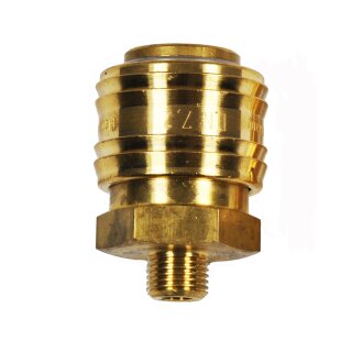 Druckluft Kupplung Messing Außengewinde 1/8"