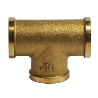 T-Stück Messing 3x IG 3/8"