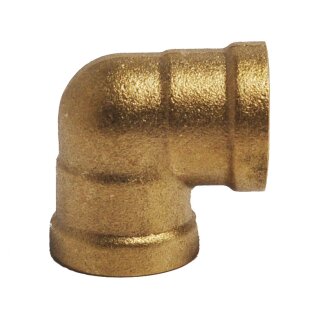 W-Stück Messing 2x IG 1/2"