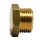 Verschlussstopfen Messing mit Außensechkant 1/8"