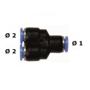 Steckverbinder Y / reduzierend 1x 10 mm 2x 8 mm