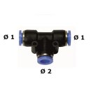 Steckverbinder T / reduzierend 2x 8 mm 1x 6 mm