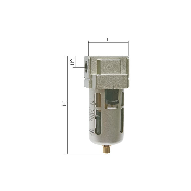 SCHN Druckluft Wasserabscheider 1/2" Druckluft Druckminderer Druckregler Filter 