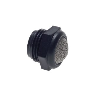 Schalldämpfer mit Edelstahl-Drahtgewebe (Polyamid) 1/8"