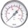 Manometer  Anzeige, 63mm Ø,  Anschluss hinten 1/4" 0 - 6,0 bar