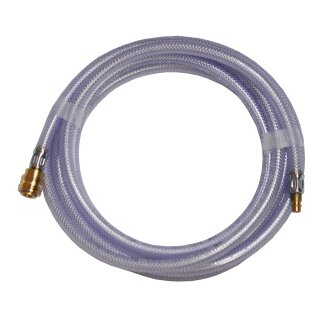 Druckluftschlauch Gewebeschlauch PVC, komplett mit Anschlüssen 9,0mm 10 Meter