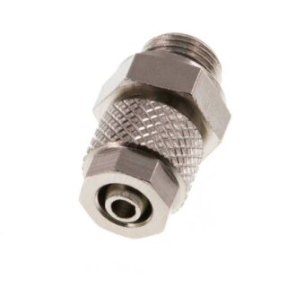 Gerade Verschraubung mit AG, Messing vernickelt 1/2" 10 x 8