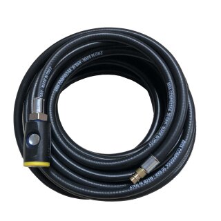 Druckluft Schlauch Gummi 6mm innen Sicherheitskupplung und Stecknippel 5 Meter