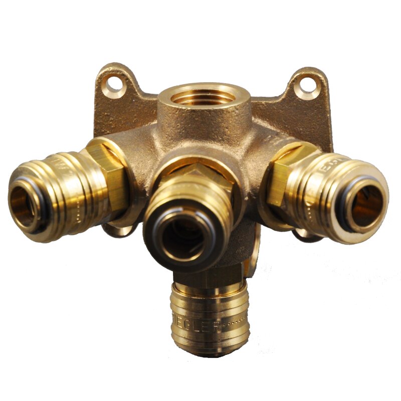 Druckluftverteiler Wanddose aus Messing, 37,15 €