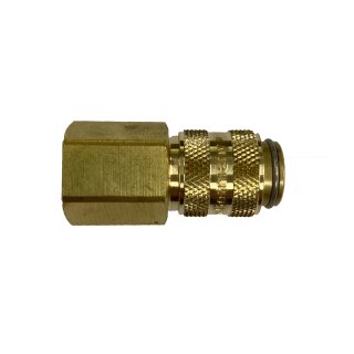 Druckluft Kupplung NW 5, Messing, Innengewinde 1/8"