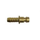 Druckluft Stecknippel NW 5, Messing, Schlauchanschluss 4 mm