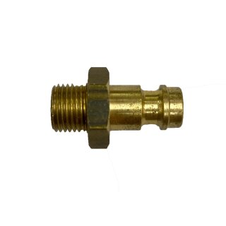 Druckluft Stecknippel NW 2,7, Messing, Außengewinde 1/8"