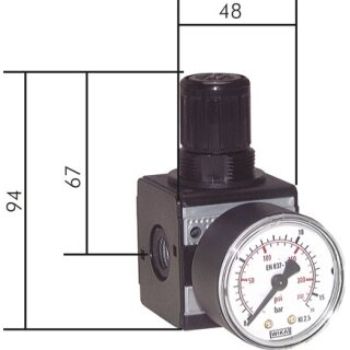 Multifix Druckregler 1/4" 0,5 - 16 bar 1